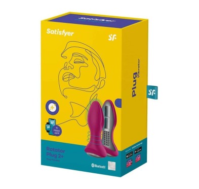 Korek analny Rotator Plug 2 Connect App (Violet)